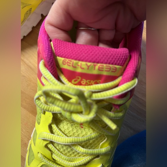 ASICS Gel-lyte33 running Shoes - Neon Yellow and Pink size 8 - Picture 10 of 13
